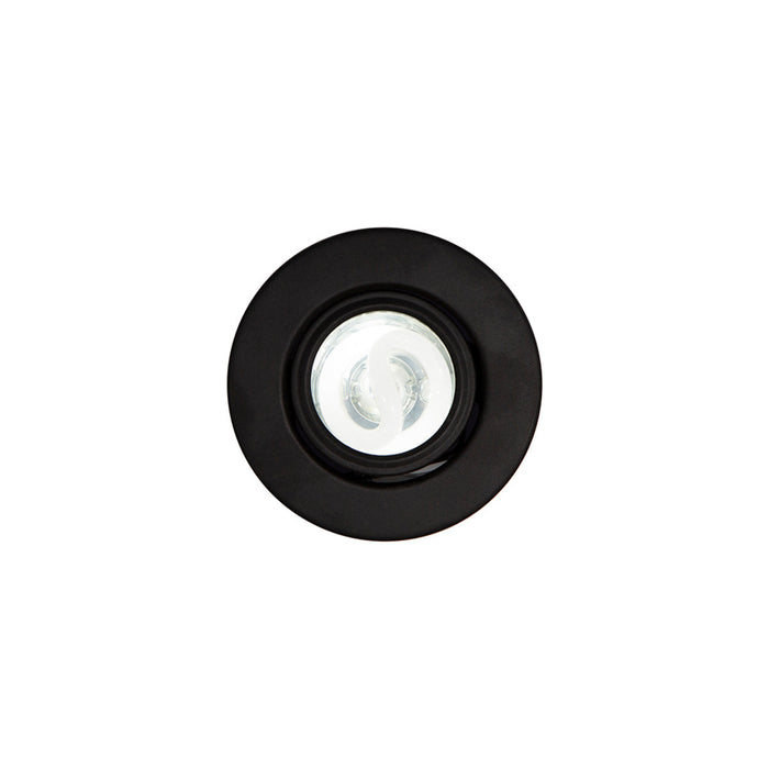 Kit 20 Base Empotrado Negro Gz10 7w + 20 Focos Fluorescentes