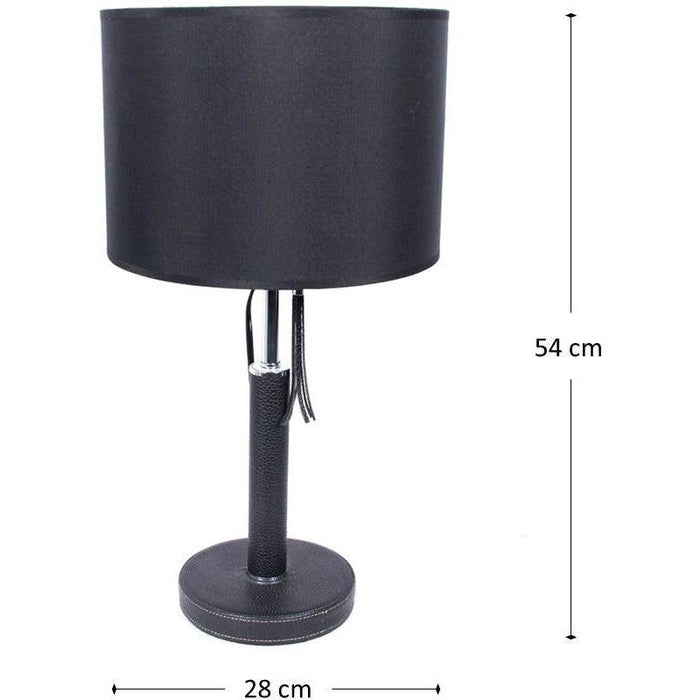 Lámpara Mesa Negro 1L E27 100W
