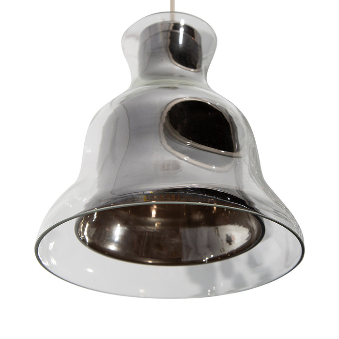 Kit 2 Lámpara Colgante Vintage Níquel Satinado E27 1 Luz