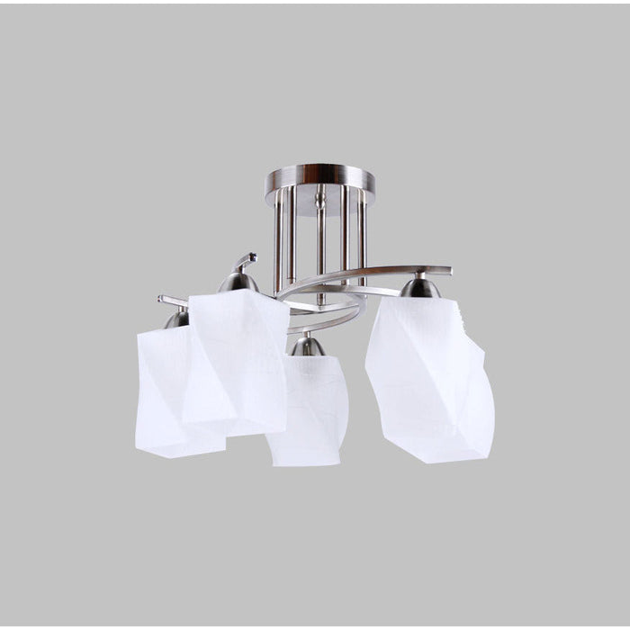LAMP. TECHO NÍQUEL SATINADO 5L E27 40W