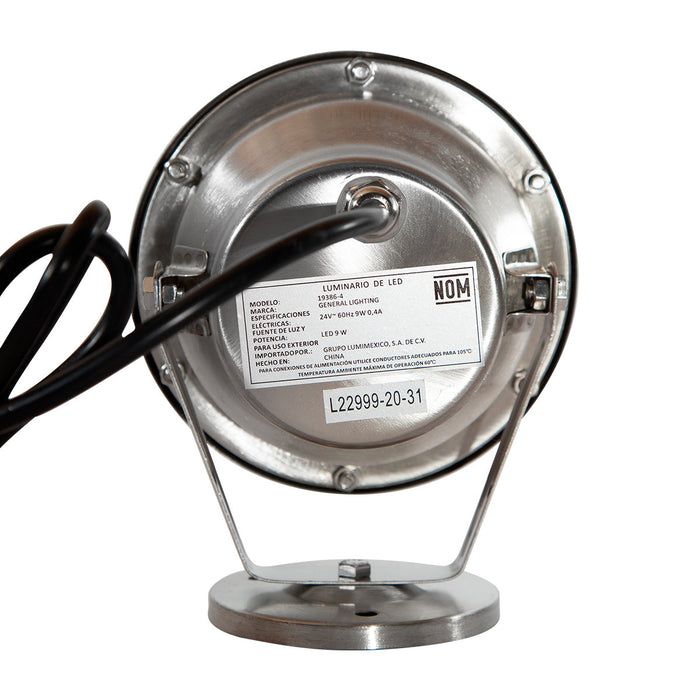 Reflector LED Multicolor 9w 2-Pack Transformador Incluido