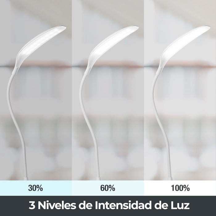 Lámpara Escritorio Recargable LED Luz Blanca 6000K