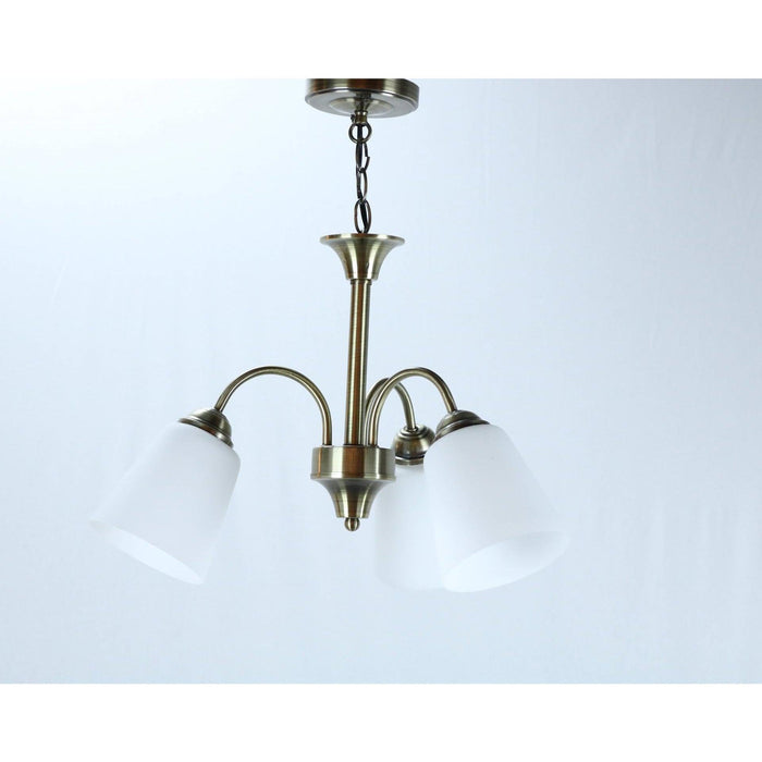 Lámpara Colgante Bronce Antiguo 3L E27 60W