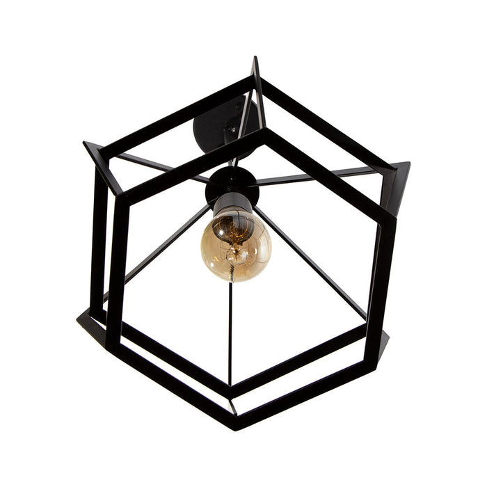 Lámpara Colgante, Negro, 1 Luz Brenta