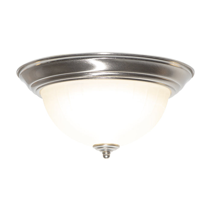 Plafón De Techo Led 17w Estilo Clásico, Níquel Satinado