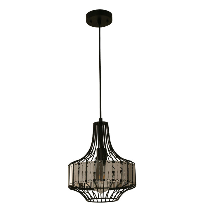 LAMP. COLGANTE NEGRO 1L E27 40W
