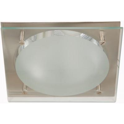 LAMP.TECHO E27*2L*11W (N/B) ACAB.SATIN NIQUELADO
