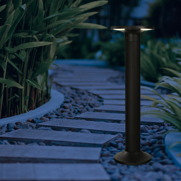 LAMP. LED EXT. POSTE NEGRO 1L 8W 100-240V 3000K