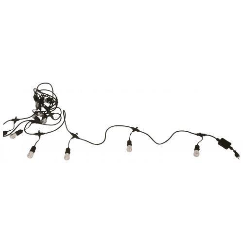 Extension De Luces 7.32M Negro E26 (Incluye Bombillo Led Rgb)