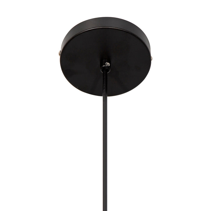 Kit 2 Lámpara Colgante Negra E27 40w 1 Luz