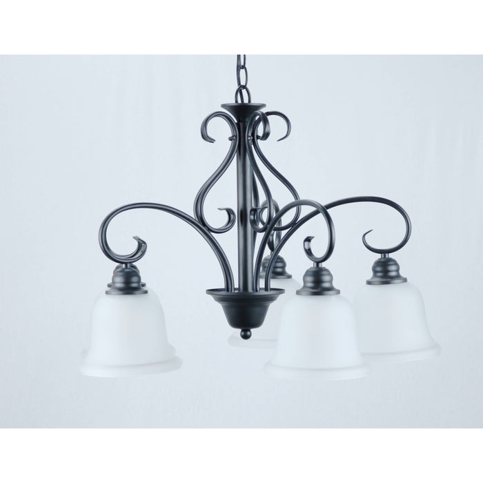 Lámpara Techo Negro 5L E27 60W