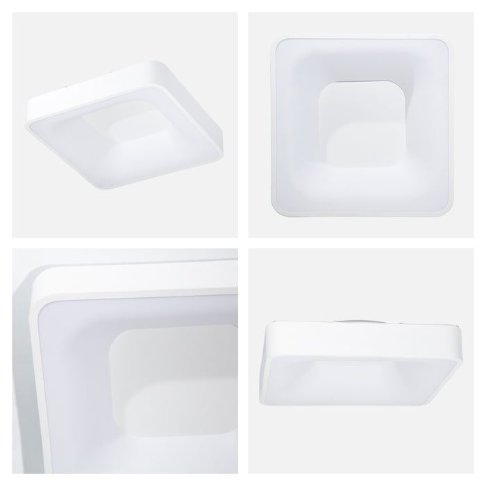 Lámpara de techo LED 20W, 3000/4000/6000K, acabado blanco mate