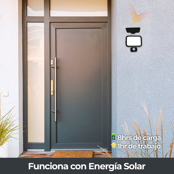 Lámpara Solar LED con Sensor de Movimiento
