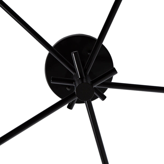 Lámpara de Techo Vintage Negro 40W E27 5 Luces