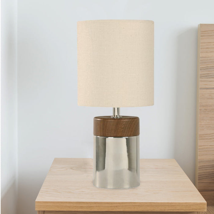 LAMP. MESA CROMO 1L E27 40W TOQUE (2 PIEZAS)