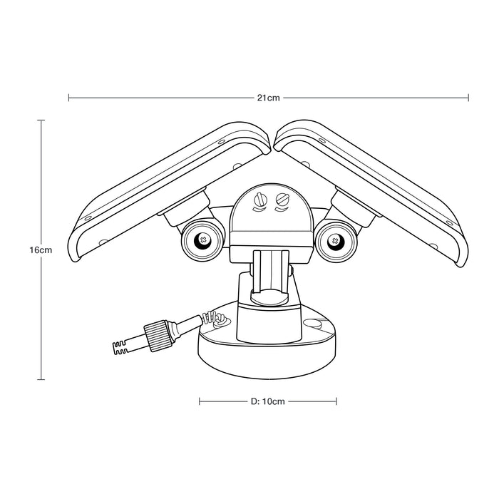 Lámpara LED Solar 6000K 5W Sensor de Movimiento IP54 Exterior