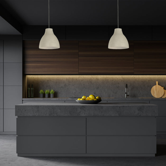LAMP. COLGANTE GRIS 1L E27 25W