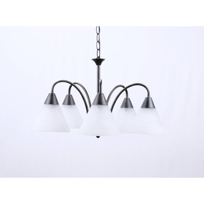 Lámpara Techo Oxido 5L E27 60W