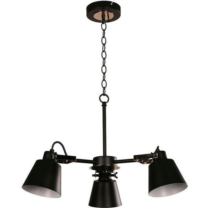 Lámpara Colgante Negro 3L E27 40W