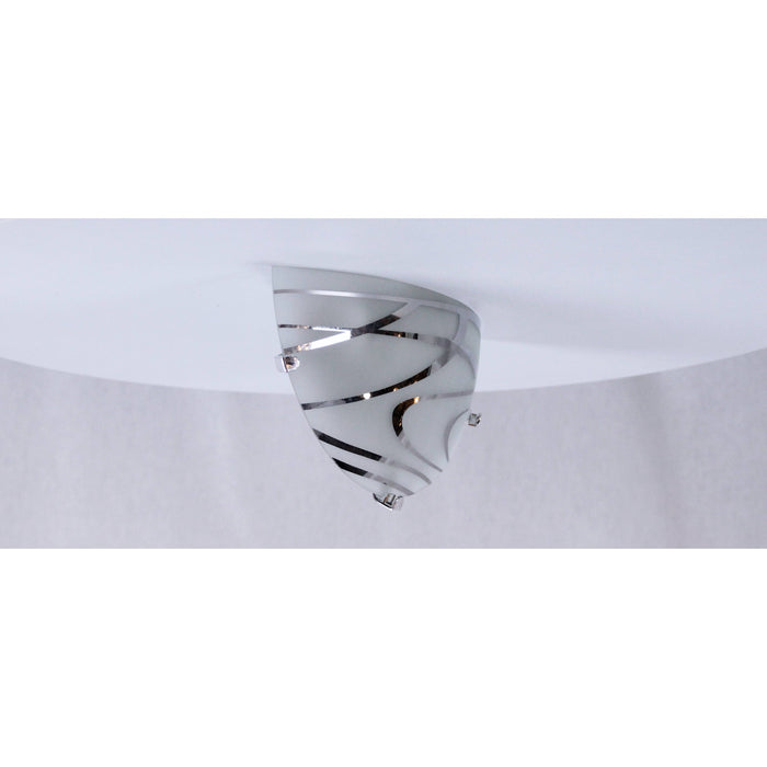 LAMP. PARED BLANCO CROMO 1L E27 60W