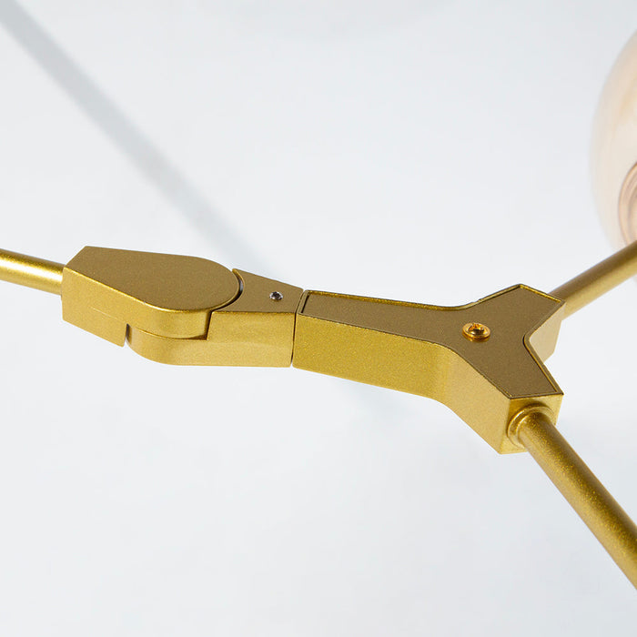 Lámpara de Techo Designers Dorado 4 Luces 40W E27