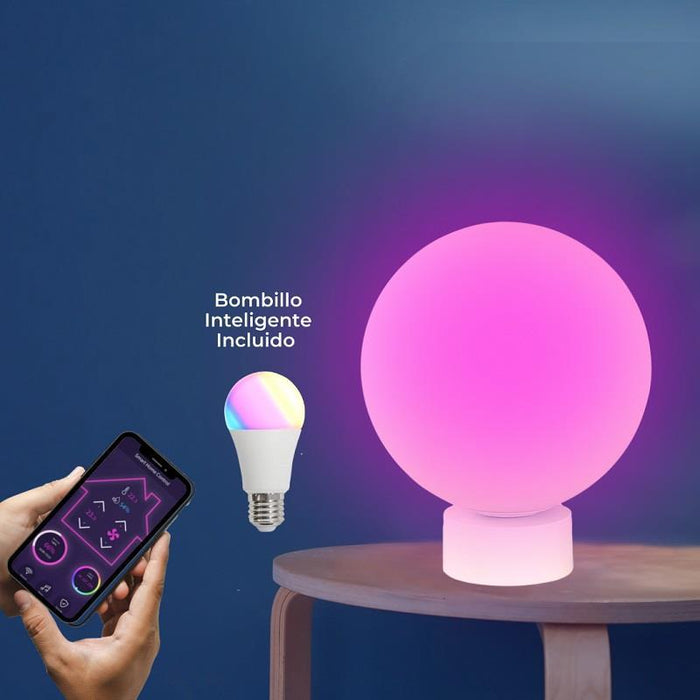 LAMP. MESA BLANCO 1L E27 10W (BOMBILLO INTELIGENTE INCLUIDO)