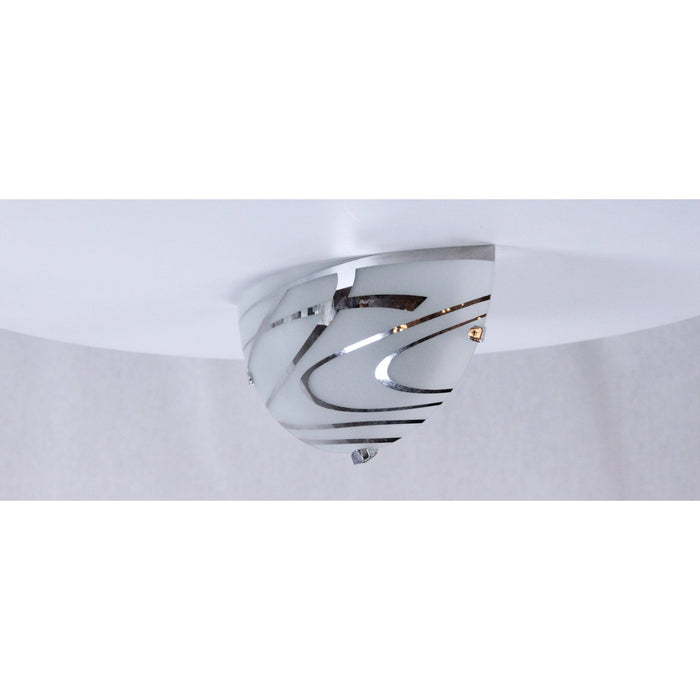 LAMP. PARED BLANCO CROMO 1L E27 60W
