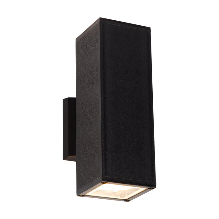 Aplique de pared para exteriores, IP44, color negro, 2 luces E27, 10W