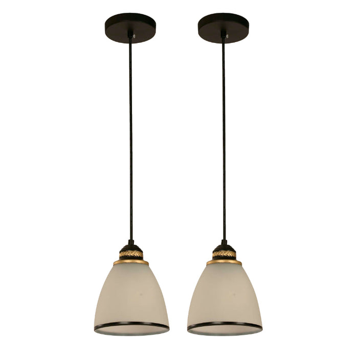 LAMP. COLGANTE NEGRO 1L E27 40W (2 PIEZAS)