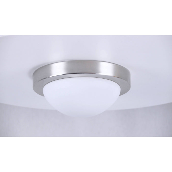 LAMP. TECHO NÍQUEL SATINADO 1L E27 60W