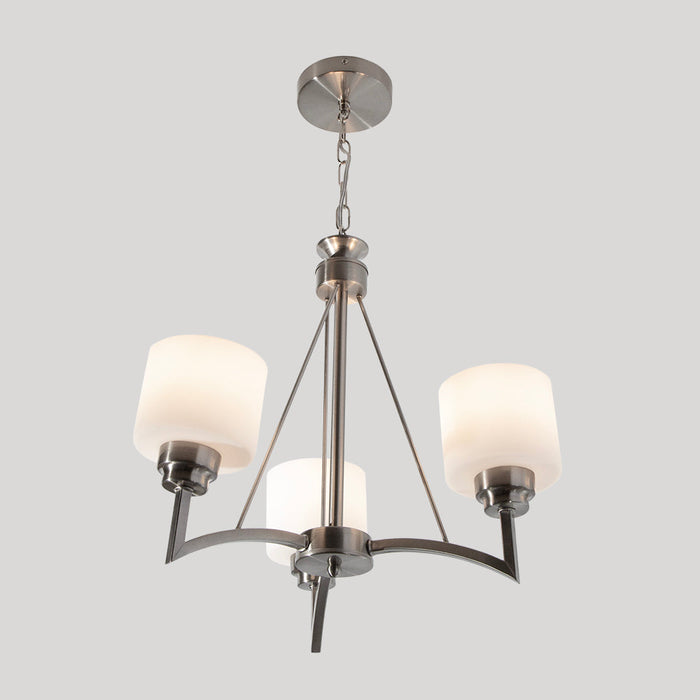 Lámpara Colgante Moderno Ike Lite Níquel Satinado 60W E27 3 Luces