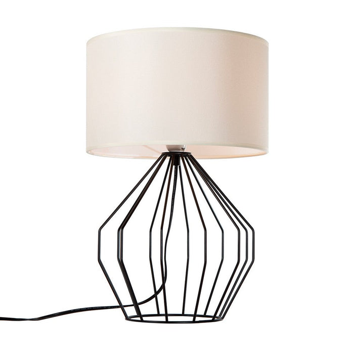 Lámpara de Mesa Geométrica Vintage Negro 60w E27 1 Luz