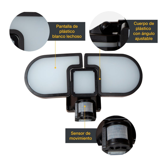 Lámpara Solar LED con Sensor de Movimiento