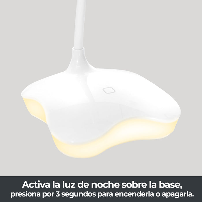 Lámpara Escritorio Luz Noche LED Luz Blanca 6500K