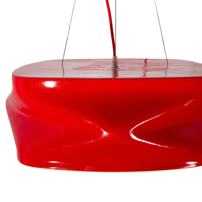 Lámpara Colgante de Techo Lumicentro Color Rojo 60 W de 3 Luces