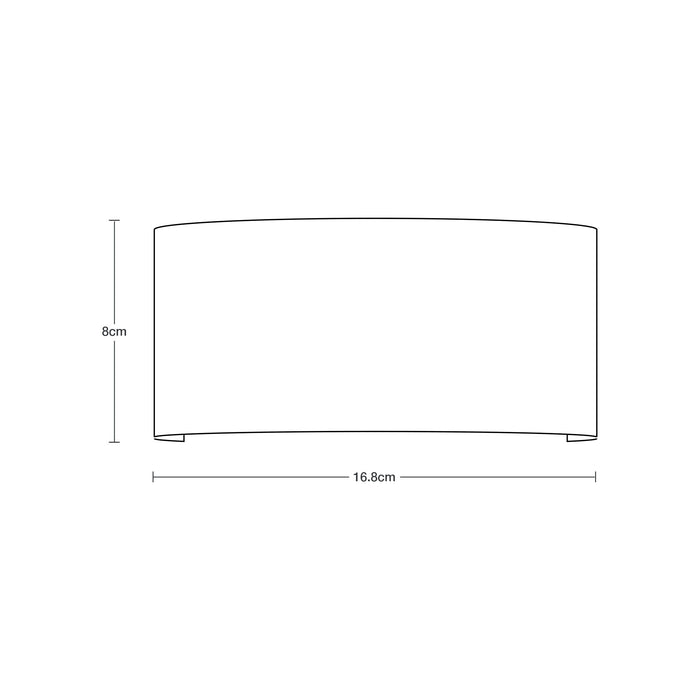 Lámpara de Pared Exterior LED 6W 3000K Luz Cálida IP54