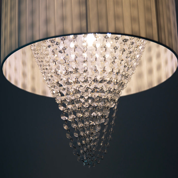 Lámpara Colgante Blanco , Esferas de Acrílico ,1 Luz