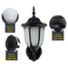 Farol Pared Moderno Negro 1 Luz E27 60w