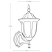 Farol Pared Moderno Negro 1 Luz E27 60w