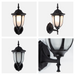 Farol Pared Moderno Negro 1 Luz E27 60w