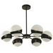 Lámpara Colgante Sputnik Negro Mate E27 40w 6 Luces