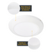 Lámpara de Techo Set 2 Piezas Plafón Luz Blanca 6500K 18W