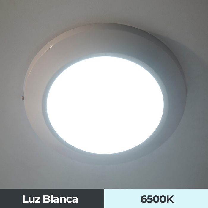 Lámpara de Techo Set 2 Piezas Plafón Luz Blanca 6500K 18W