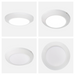 Lámpara de Techo Set 2 Piezas Plafón Luz Blanca 6500K 18W