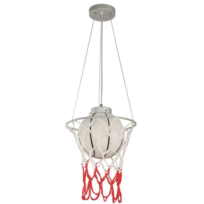 LAMP. COLGANTE PLATEADO 1L E27 40W