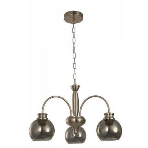 Lámpara Colgante Niquel Satinado 3L E27 40W