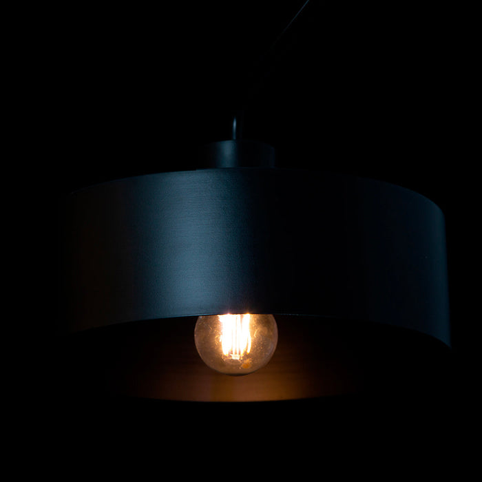 Lámpara de Techo Dark Decor Negro E27 40w 1 Luz