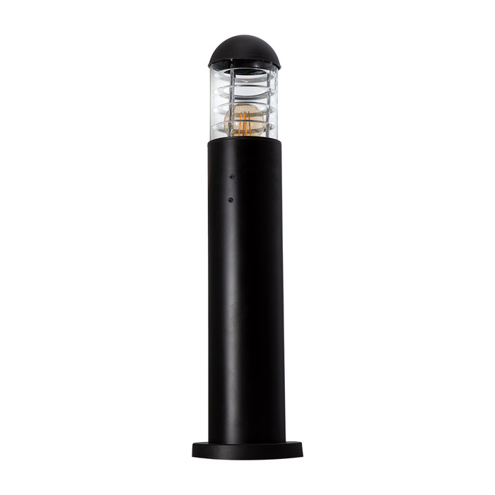 Poste de luz exterior IP44, acabado negro, 1 luz, E27, 10W