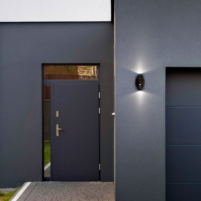 Lámpara LED Exterior Pared Negro 6w 3000k/4000k/6000k
