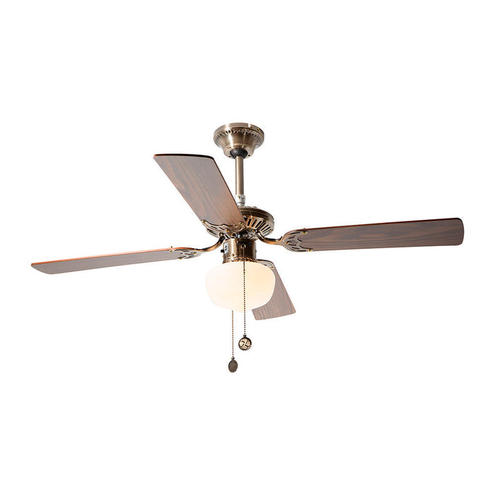 Ventilador de techo 42" bronce antiguo 1 Luz E27 40w